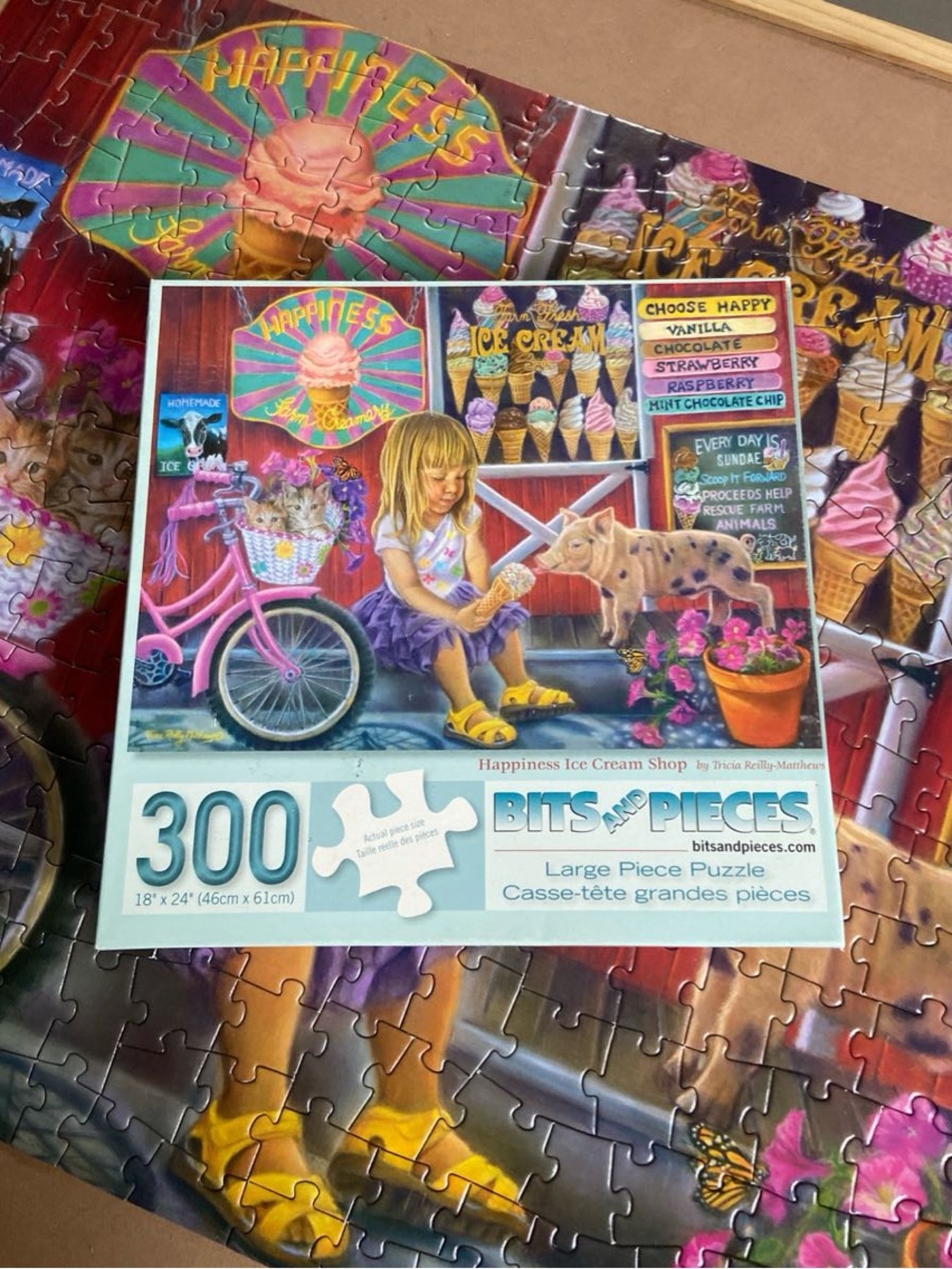 Bits and Pieces 'Happiness Ice Cream Shop' 300-Piece Puzzle